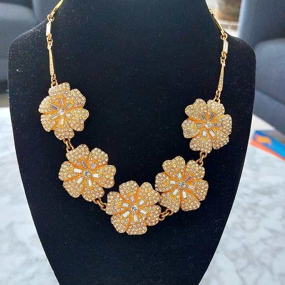 Kate Spade crystal Pave Posey statement necklace - Picture 4 of 9